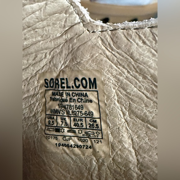 Sorel Joanie Pink Slingback Wedge Leather Sandal Women's Size 9.5 - Picture 7 of 7